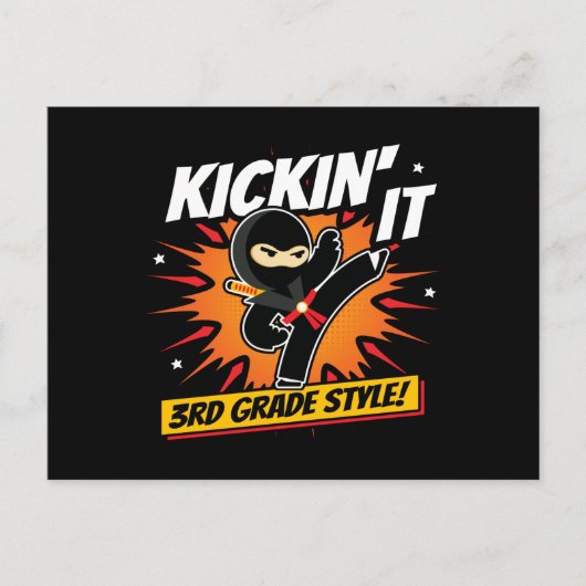 Third Grader - Back To School - 3. Postkarte (Vorderseite)