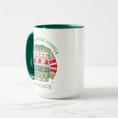 Third Place Ugly Sweater Winner Christmas Tasse (Vorderseite Links)