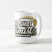 Third Shot Optimist | Pickleball-Geschenktasse Kaffeetasse (VorderseiteRechts)