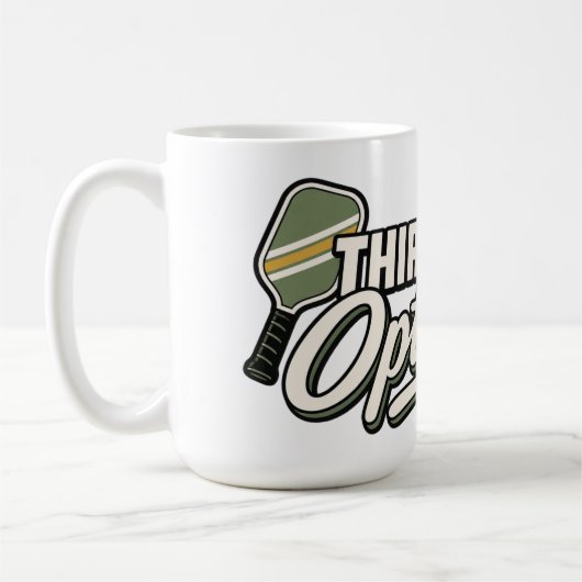 Third Shot Optimist | Pickleball-Geschenktasse Kaffeetasse (Links)