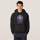 Third Team 3rd Grade Teacher Rainbow No Prob Llama Hoodie (Vorne ganz)