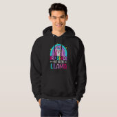 Third Team 3rd Grade Teacher Rainbow No Prob Llama Hoodie (Vorne ganz)