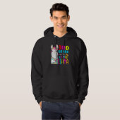 Third Team 3rd Grade Teacher Rainbow No Prob Llama Hoodie (Vorne ganz)
