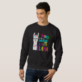 Third Team 3rd Grade Teacher Rainbow No Prob Llama Sweatshirt (Vorne ganz)