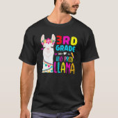Third Team 3rd Grade Teacher Rainbow No Prob Llama T-Shirt (Vorderseite)