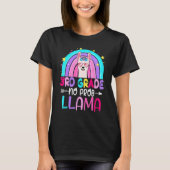 Third Team 3rd Grade Teacher Rainbow No Prob Llama T-Shirt (Vorderseite)