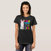 Third Team 3rd Grade Teacher Rainbow No Prob Llama T-Shirt (Vorne ganz)