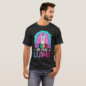 Third Team 3rd Grade Teacher Rainbow No Prob Llama T-Shirt (Vorne ganz)