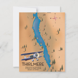 Thirlmere Reservoir Lake District Karte