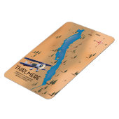 Thirlmere Reservoir Lake District Karte Magnet (Linke Seite)