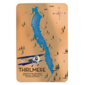 Thirlmere Reservoir Lake District Karte Magnet (Vertikal)