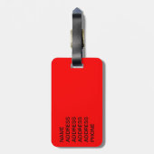 Thirst Quencher Beer Gepäckanhänger (Rückseite vertikal)