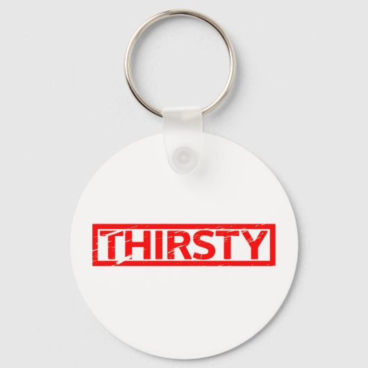 Thirsty Briefmarke Schlüsselanhänger (Vorderseite)