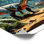 Thirsty Dinosaurs Poster (Ecke)