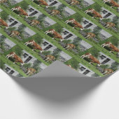 Thirsty Fleckvieh Geschenkpapier (Ecke)