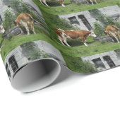 Thirsty Fleckvieh Geschenkpapier (Rolleneckpunkt)