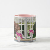 Thirsty Giraffe in meinem Fenster, Tasse (Zentrum)