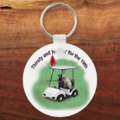 Thirsty Labradors Schlüsselanhänger (Vorderseite)