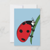 Thirsty Ladybug Dankeskarte (Vorderseite)
