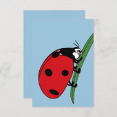 Thirsty Ladybug Dankeskarte (Vorne/Hinten)