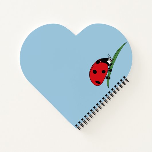 Thirsty Ladybug Notebook Notizblock (Rückseite)
