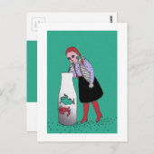 Thirsty Red Postkarte (Vorne/Hinten)