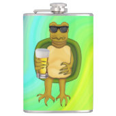Thirsty Turtle Flachmann (Vorderseite)