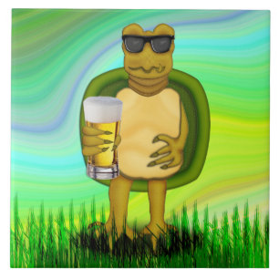 Thirsty Turtle Fliese