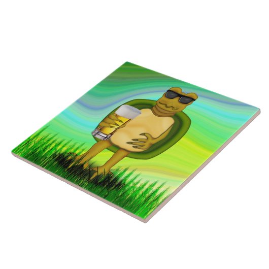 Thirsty Turtle Fliese (Seite)