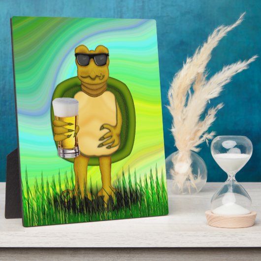 Thirsty Turtle Fotoplatte (Seite)