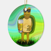 Thirsty Turtle Keramikornament (Links)