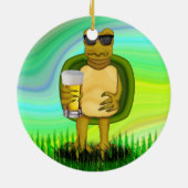 Thirsty Turtle Keramikornament (Hinten)