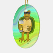 Thirsty Turtle Keramikornament (Links)