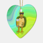 Thirsty Turtle Keramikornament (Links)