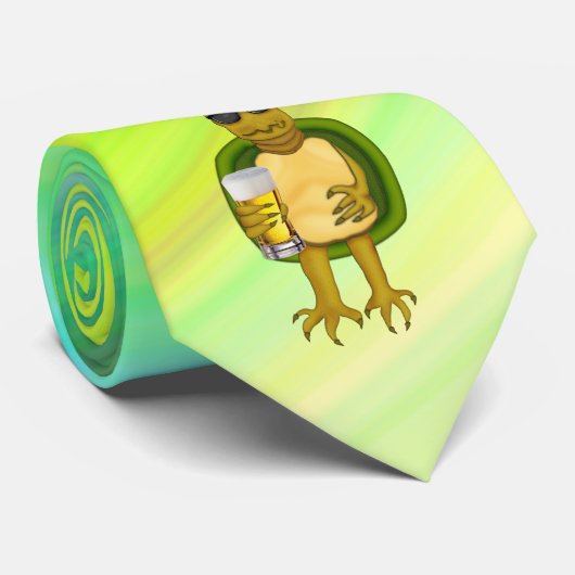 Thirsty Turtle Krawatte (Gerollt)