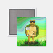 Thirsty Turtle Magnet (Vorderseite/Rückseite)