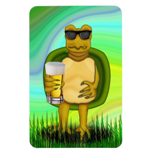 Thirsty Turtle Magnet (Vertikal)
