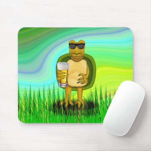 Thirsty Turtle Mousepad (Mit Mouse)
