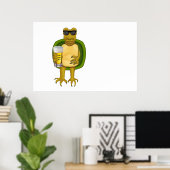Thirsty Turtle Poster (Heimbüro)