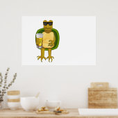 Thirsty Turtle Poster (Küche)