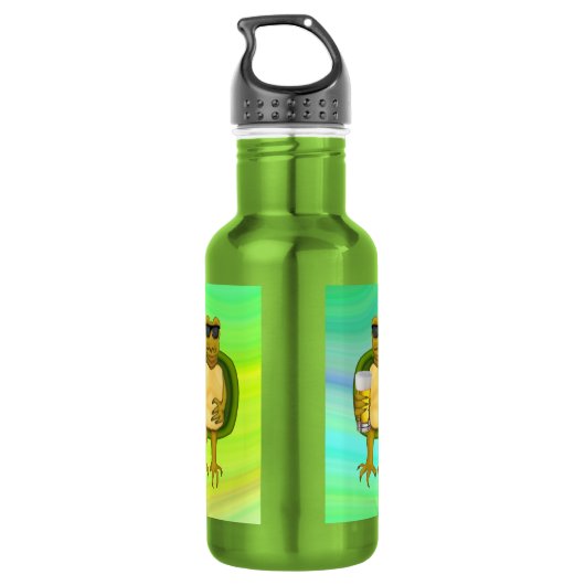 Thirsty Turtle Trinkflasche (Rückseite)