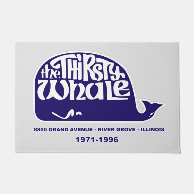 Thirsty Whale, River Grove, Illinois Fußmatte (Vorderseite)