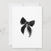 Thirteen black ribbon birthday teens invitation einladung (Rückseite)