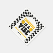 Thirteen Is A Vibe Retro 13th Birthday Party Serviette (Ecke)