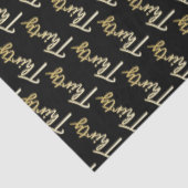 Thirty gold on black birthday or annversary seidenpapier (Ausschnitt)