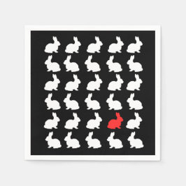 Thirty Happy Bunnies Paper Napkin Serviette