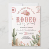 This Ain’t My First Rodeo Birthday Invitation, 2nd Einladung (Vorderseite)