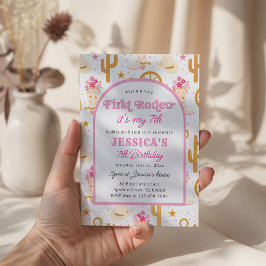 This Ain't My First Rodeo Cowgirl 7th Birthday Einladung