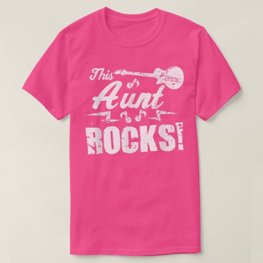 This Aunt Rocks T Guitar Rock n Roll Funny Tee 294 (Design vorne)