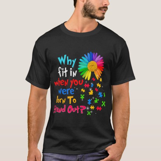 This autism spectrum disorder asd design for men w T-Shirt (Vorderseite)